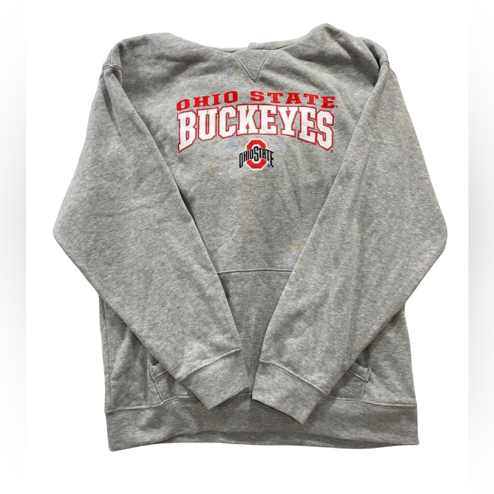 NWT Ohio State Buckeyes Hoodie Scarlet and Gray Sweatshirt by Knights Apparel XL